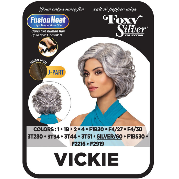 Foxy Silver Collection Fusion Heat Natural J-Part Wig - VICKIE