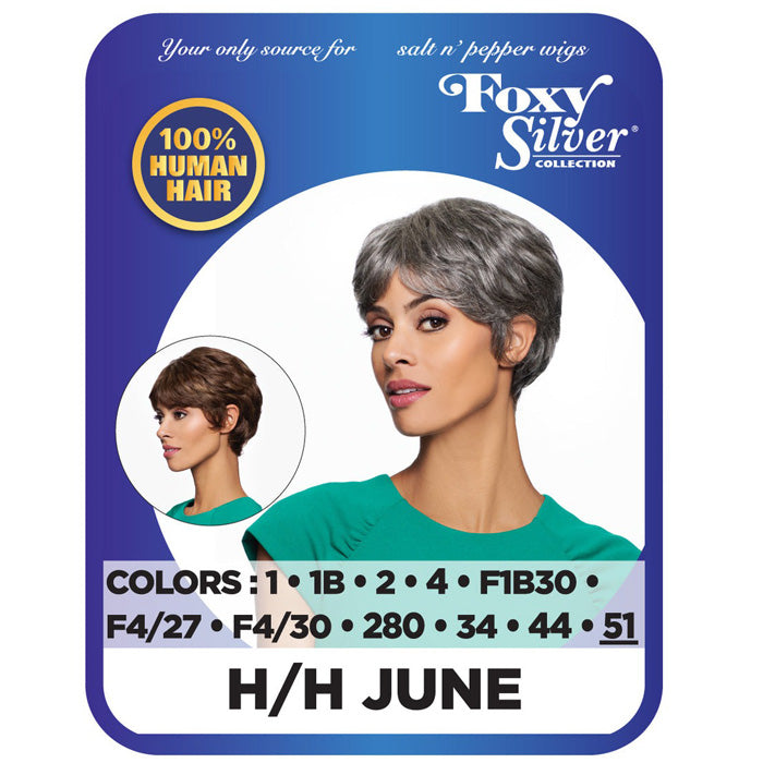 Foxy Silver Collection 100% Human Hair Full Wig - H/H JUNE