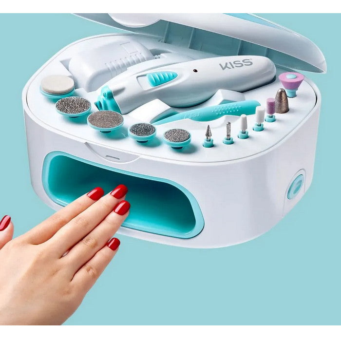 Kiss New York Power File x Nail Dryer - ALL IN ONE NAIL KIT
