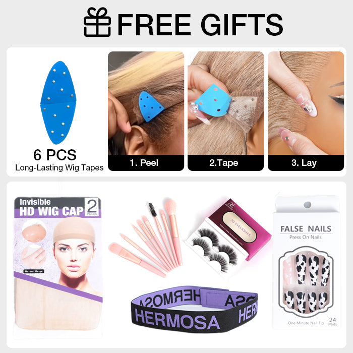 #P18/613 Highlight 13x6 Full Lace Frontal Straight Drawstring Wigs Pre Plucked HD Lace Human Hair Wigs