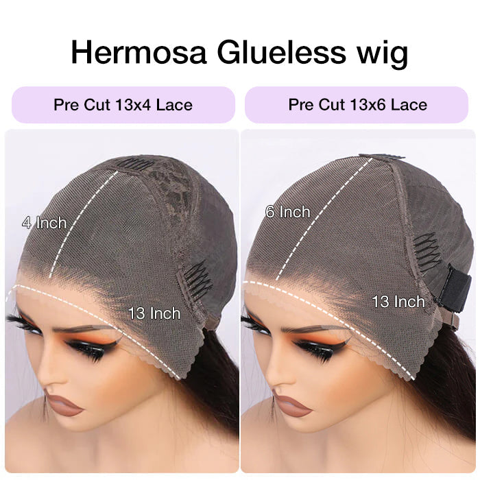 13x6 HD Lace Frontal Wigs Caramel Ombre Color Glueless Wig Loose Body Wave 100% Human Hair Wig