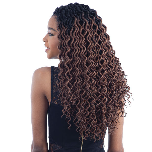 Model Model Glance Crochet Braid 2X Lite SOFT CURLY FAUX LOC 14 Inch