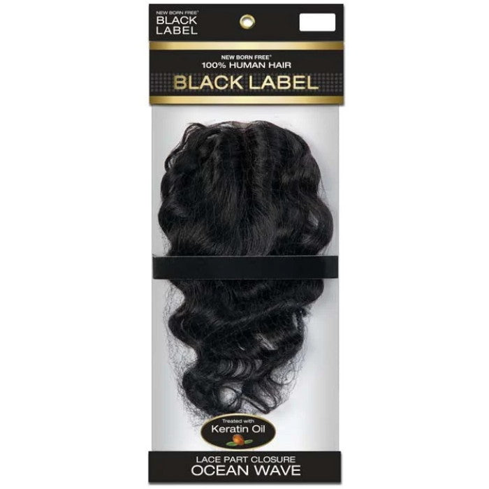 New Born Free Brazilian Black Label Lace Closure 12- Ocean Wave - BLOTC12