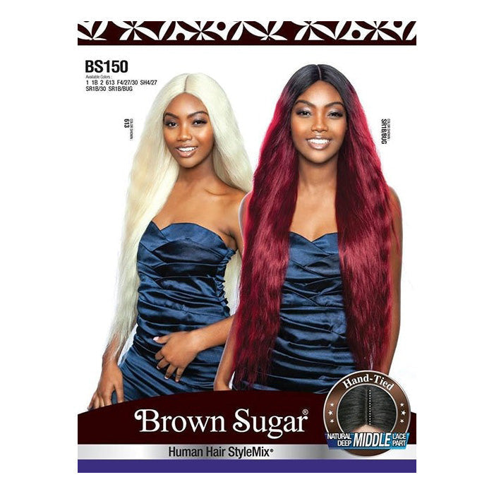 Mane Concept Brown Sugar Human Hair Stylemix Deep Lace Part Wig - BS150