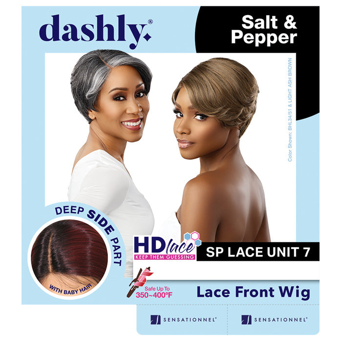 Sensationnel Dashly Salt & Pepper HD Lace Front Wig - SP LACE UNIT 7