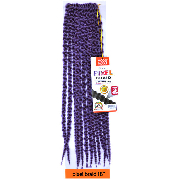 Model Model Glance Pre-Looped Crochet 3 Strand - PIXEL 18"