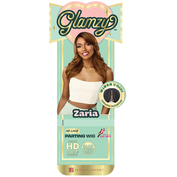 Sensationnel Glamzy Glueless V-Part HD Lace Part Wig - ZARIA