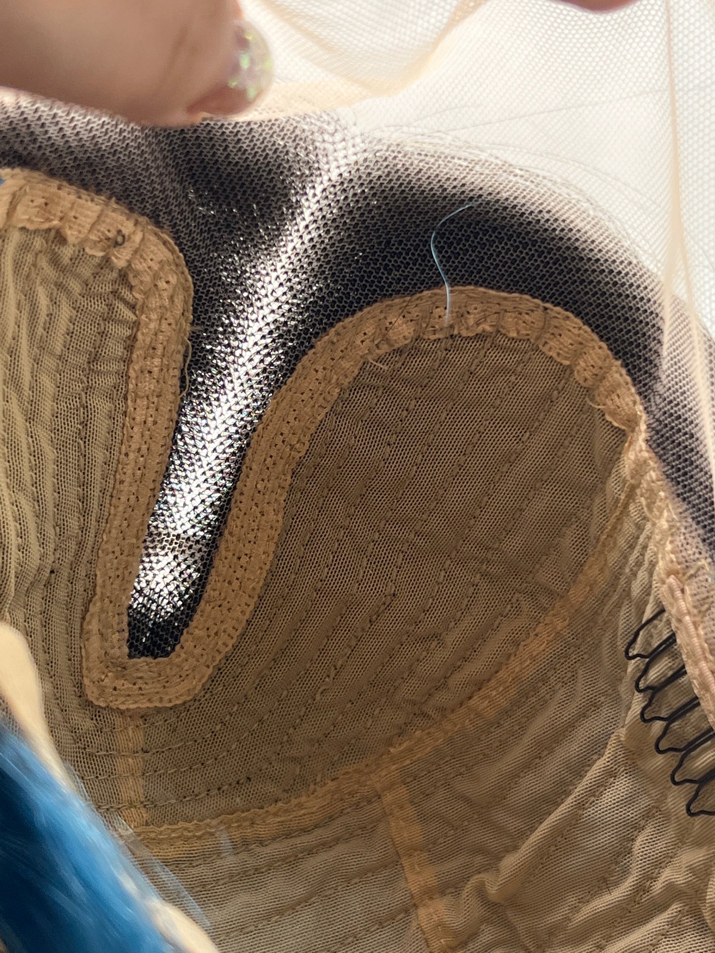 JBEXTENSION 12 Inches Bob Cut Frontlace Real Huaman Hair Crazy Color Wig PANDORA-AQUA