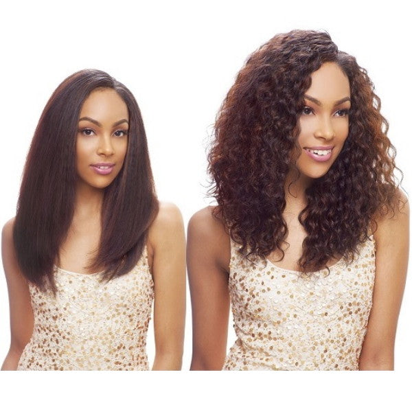 Janet Collection Brazilian Bundle 100% Natural Virgin Human Hair Wet & Wavy - INDI REMY RIPPLE DEEP WVG 7Pcs