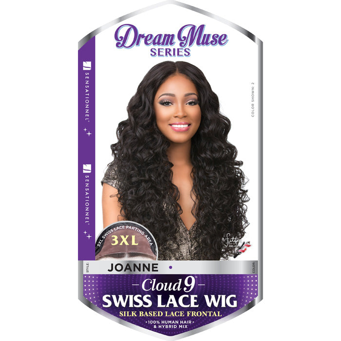 Sensationnel Cloud9 Dream Muse Series Swiss Silk Based Human Hair Blend Lace Frontal Wig JOANNE