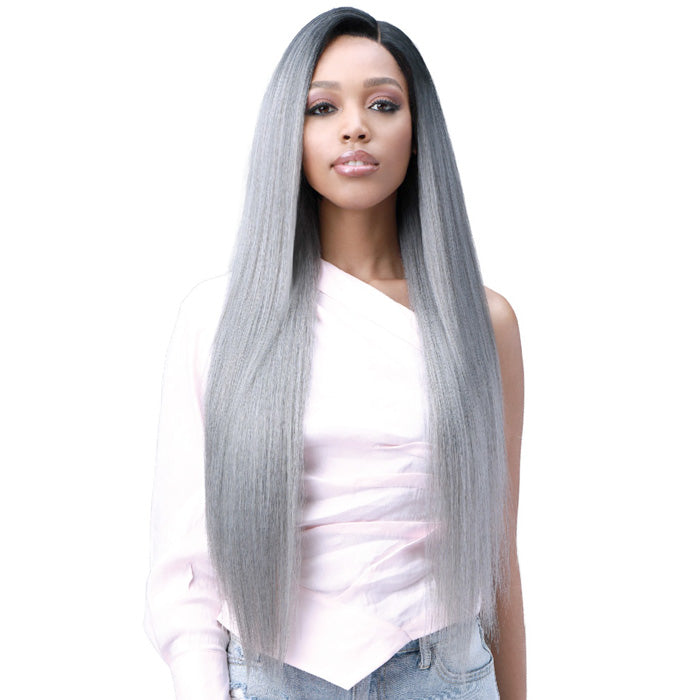 Bobbi Boss Human Hair Blend Miss Origin 13x6 Swiss Lace Frontal Wig - MOGLWST32 NATURAL STRAIGHT 32