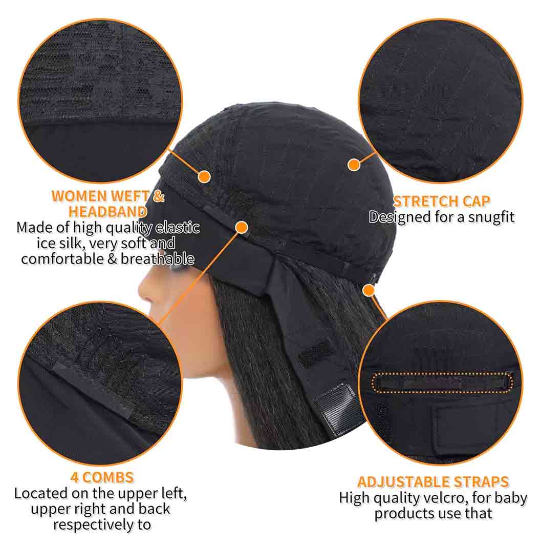 JBEXTENSION 18 Inches Mix Blonde Headband Wig POSE FLOW HAIR - MIX BLONDE