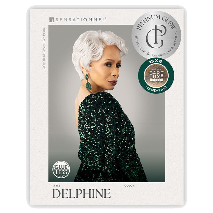 Bare Lace Platinum Glow Glueless Human Hair Blend 13x6 Hand-Made Lace Front Wig - DELPHINE - By Sensationnel