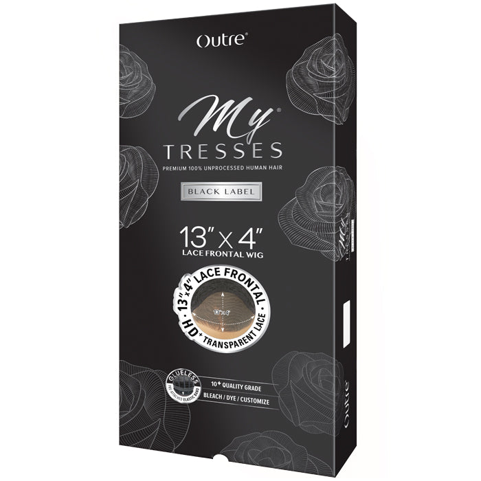 Outre My Tresses Black Label Glueless 100% Unprocessed Human Hair 13x4 HD Lace Front Wig - HH-VIRGIN BODY WAVE 14"