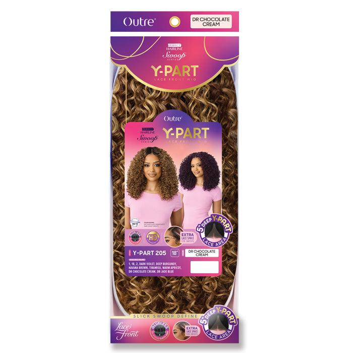Swoop Series Perfect Hairline By Outre Glueless HD 5" Y-Part Lace Front Wig - Y-PART 205