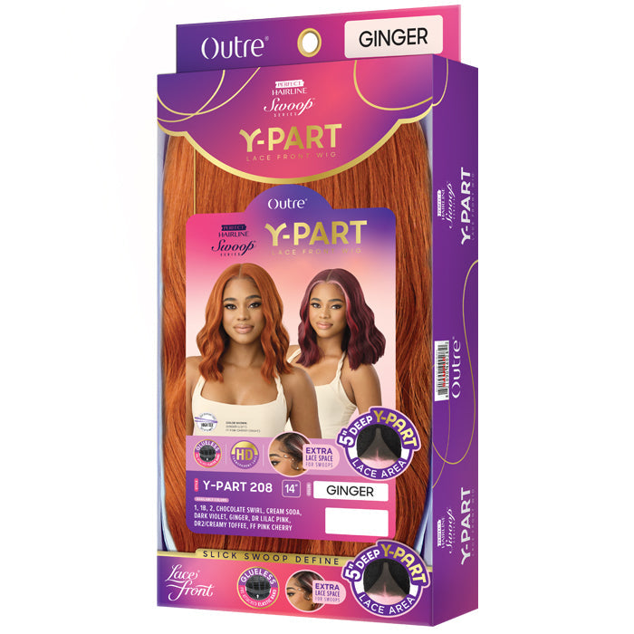 Swoop Series Perfect Hairline By Outre Glueless 5" HD Deep Lace Front Wig - Y-PART 208