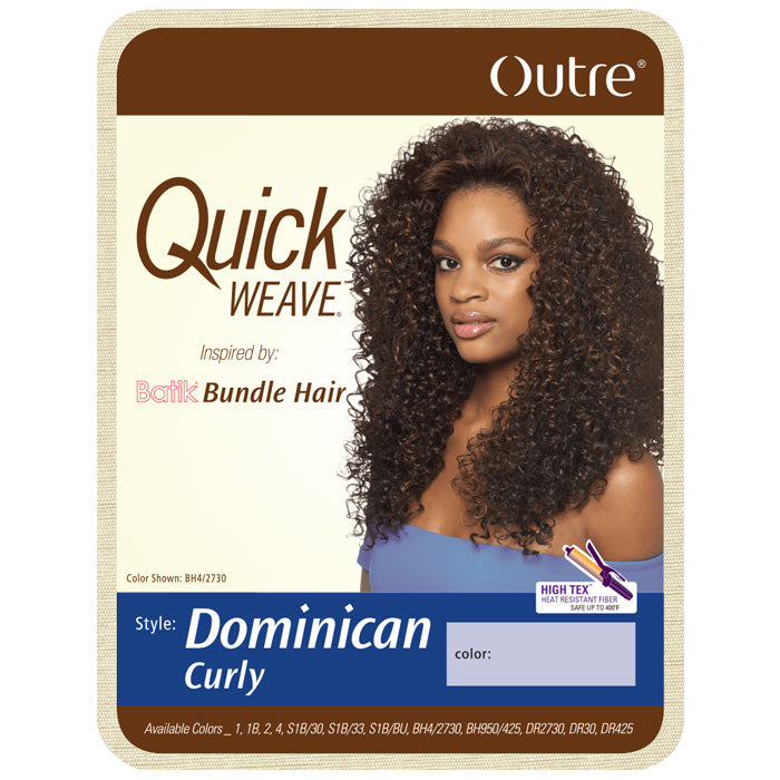 Outre Quick Weave Half Wig DOMINICAN CURLY (Inspired by Batik Bundle Hair)
