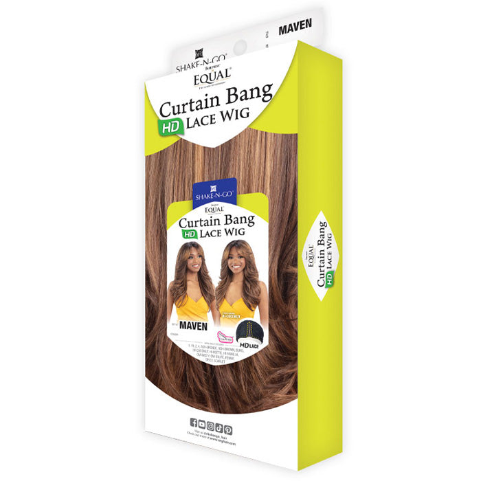 Shake N Go Equal Curtain Bang HD Lace Wig - MAVEN