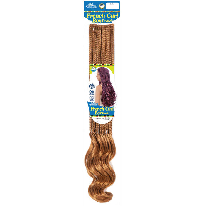 Chade Alitress Pre-Looped Crochet Braids - FRENCH CURL BOX BRAID 22"