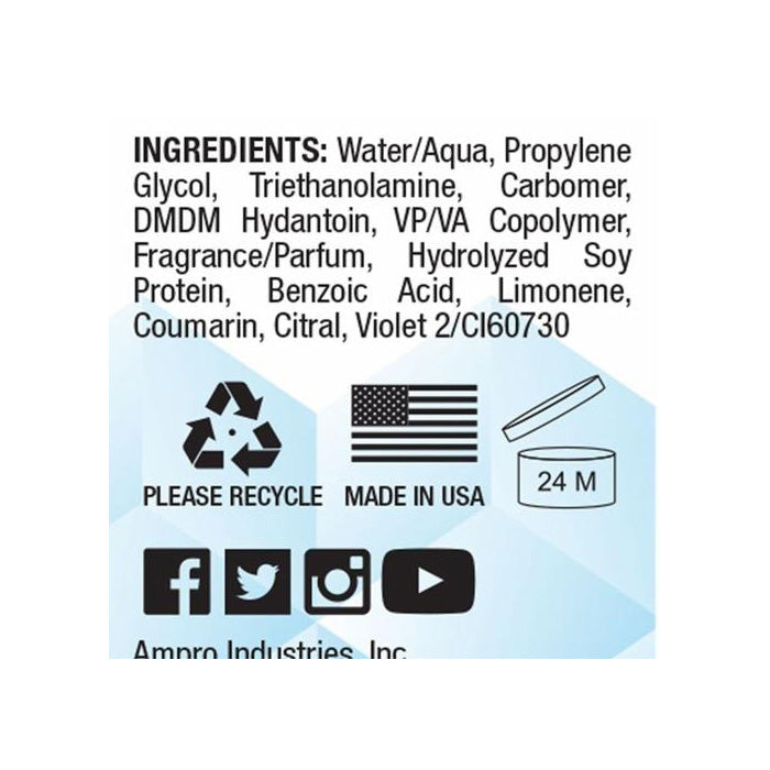 Ampro Style Clear Ice Ultra Hold Styling Gel 8.8 Oz