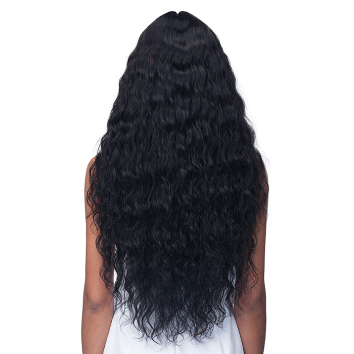 Bobbi Boss 100% Unprocessed Remy HD Lace Bundle Hair Wig -WET & WAVY 28"