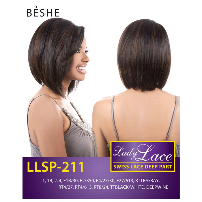 Beshe Lady Lace Swiss Deep Part Lace Wig - LLSP-211