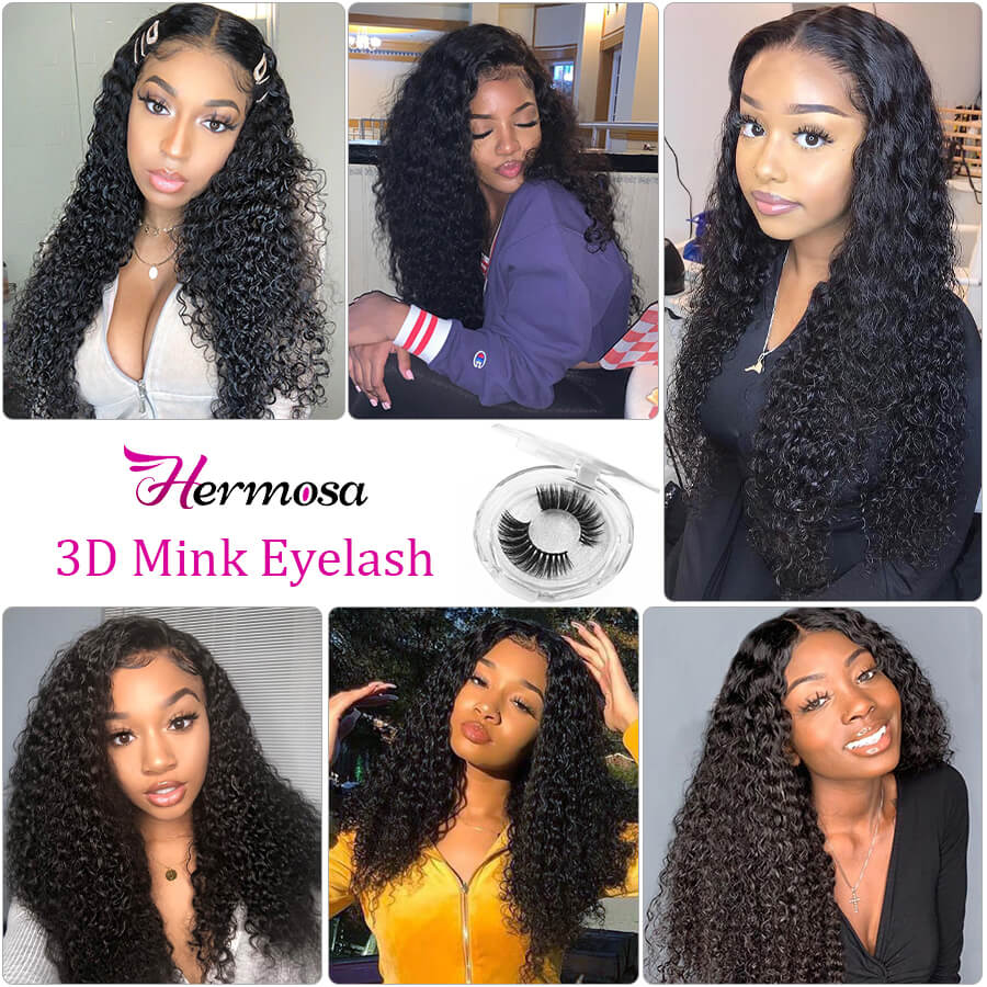 Brazilian Curly Hair 3 Bundles Hermosa Hair 10A Virgin Human Hair Weave Extension