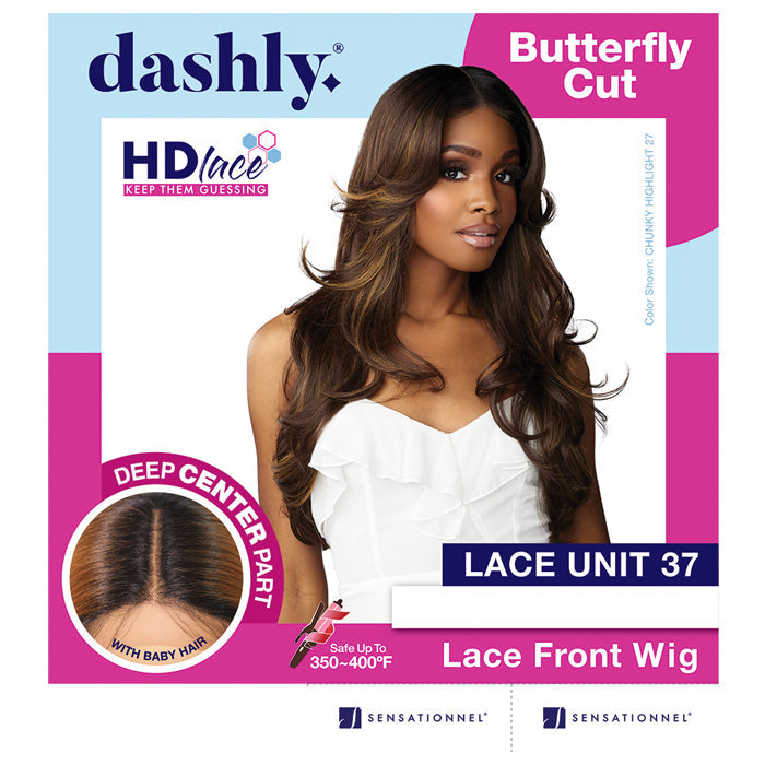 Sensationnel Dashly 5" Deep Part HD Lace Front Wig - LACE UNIT 37 - Butterfly Cut