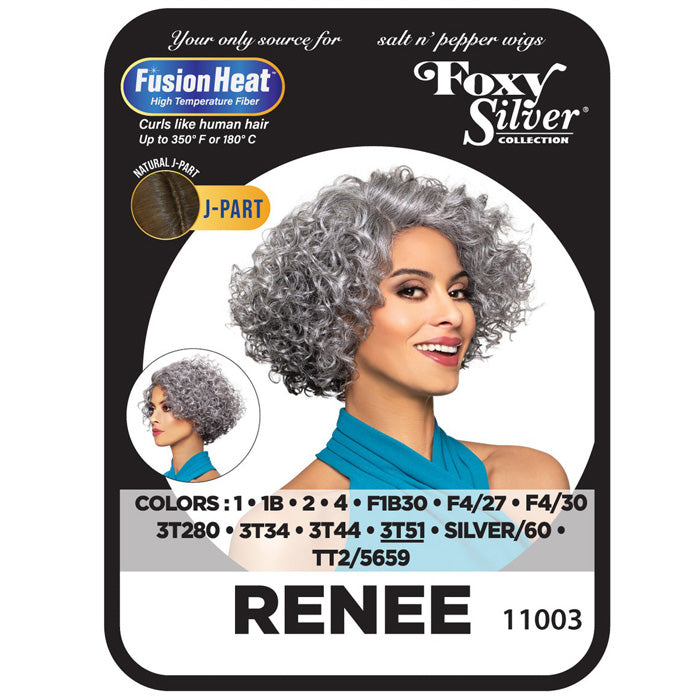 Foxy Silver Collection Fusion Heat Natural J-Part Wig - RENEE