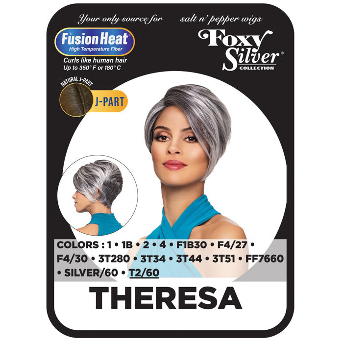 Foxy Silver Collection Fusion Heat Natural J-Part Wig - THERESA