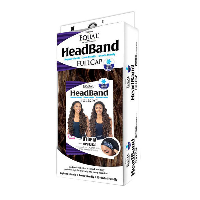 Shake N Go Equal Headband Full Cap Half Wig - UTOPIA