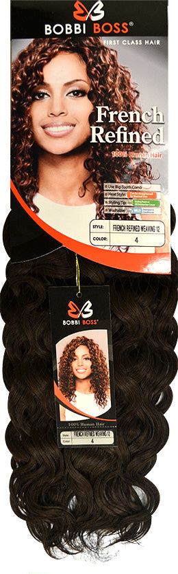 Bobbi Boss French Refined 100% Human Hair Weaving 12 - 18"