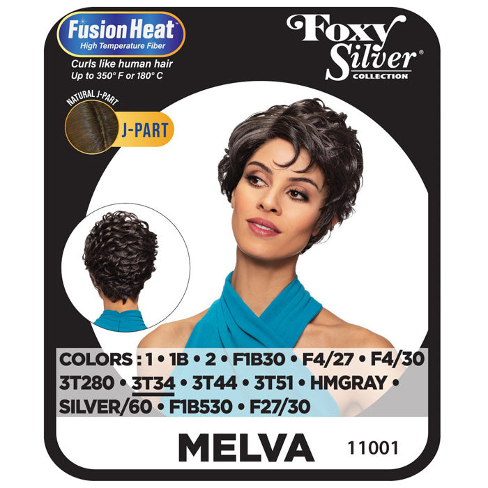 Foxy Silver Collection Fusion Heat Natural J-Part Wig - MELVA