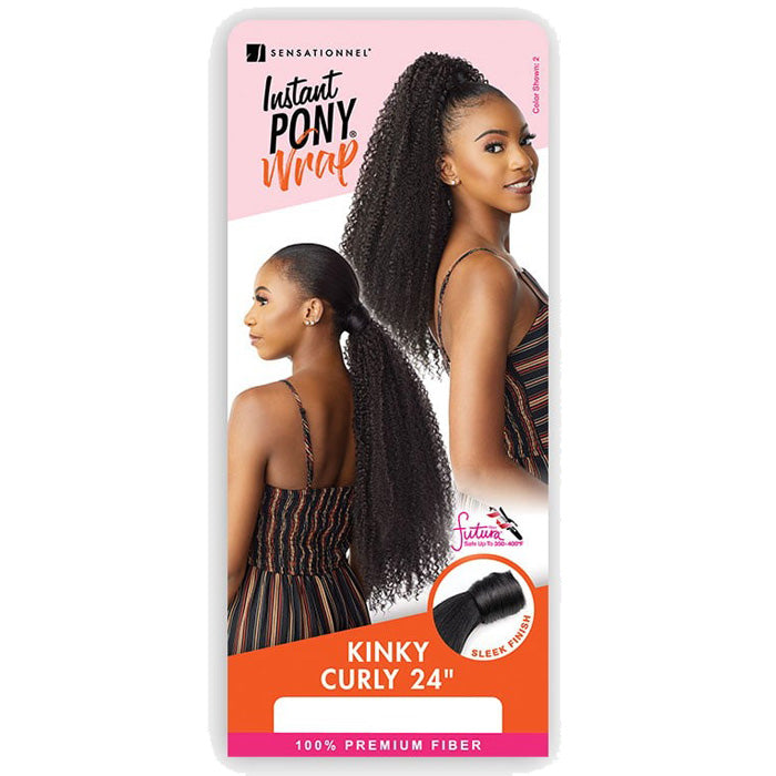 Sensationnel Instant Pony Wrap - KINKY CURLY 24"