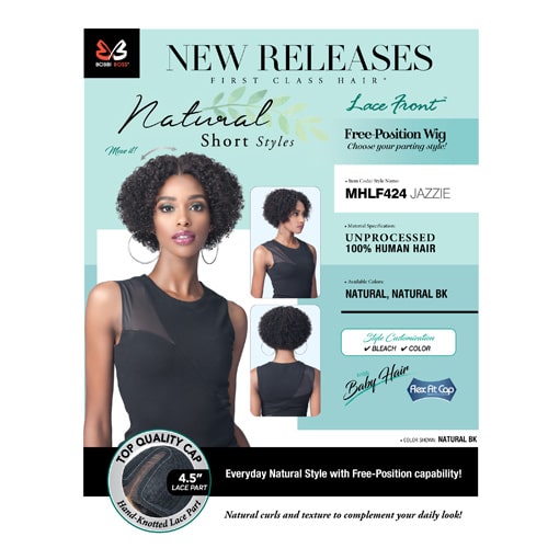 Bobbi Boss Unprocessed Human Hair Lace Front Wig - MHLF424 JAZZIE