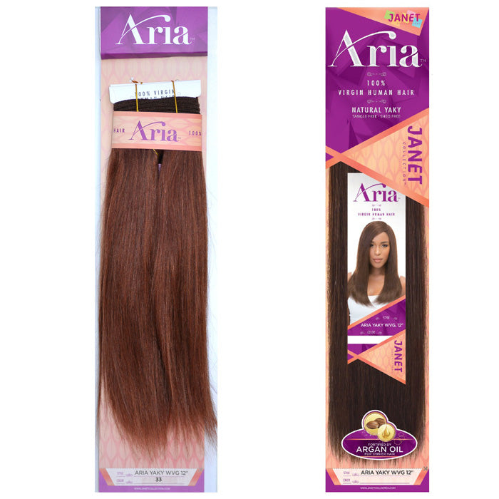 Janet Collection Aria 100% Virgin Human Hair Weave - ARIA YAKY WVG 8/10/12/14/16/18"