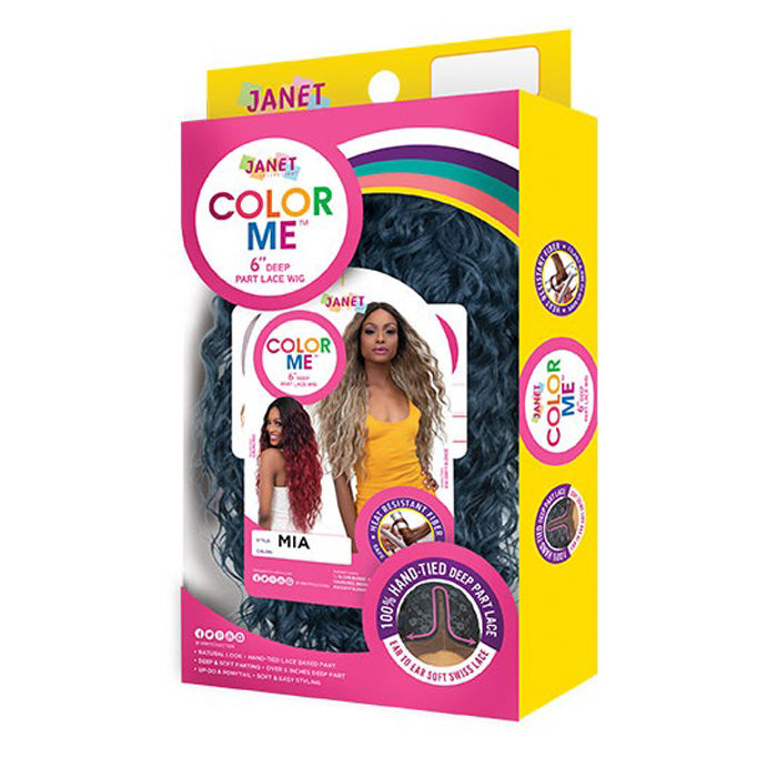 Janet Collection Color Me 6" Deep Swiss Lace Part Wig - MIA