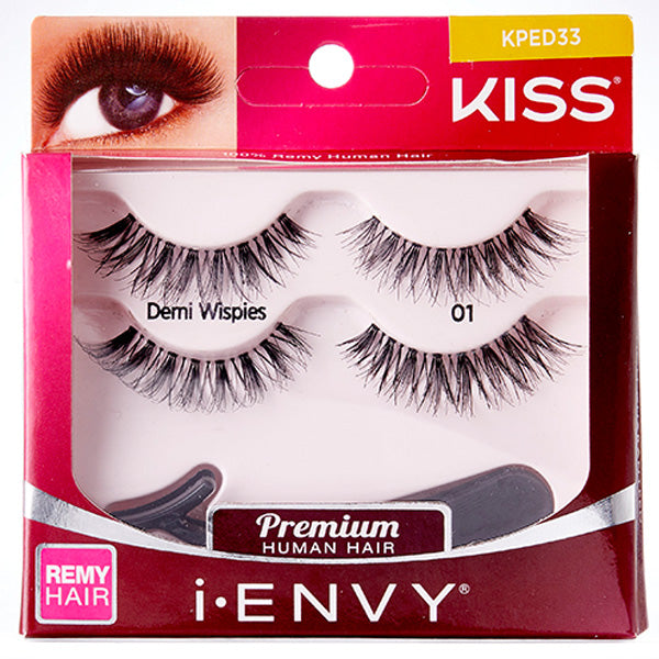 Kiss i-envy Remy Hair Eyelashes - DEMI WISPIES 01 KPED33
