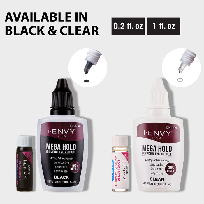 Ienvy Mega Hold Individual Eyelash Glue BLACK,CLEAR