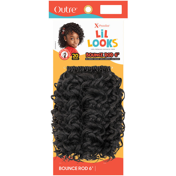 Outre X-Pression LiL Looks Crochet Loop Braid - BOUNCE ROD 6"