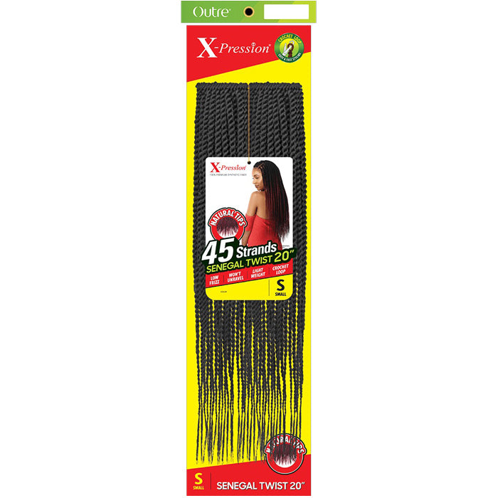 Outre X-Pression Pre-Looped Crochet Braid - SENEGAL TWIST 20" S
