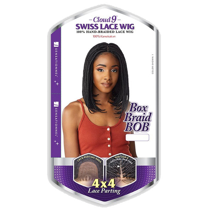 Sensationnel Cloud 9 Swiss Lace Hand-Braided 4x4 Lace Front Wig - BOX BRAID BOB