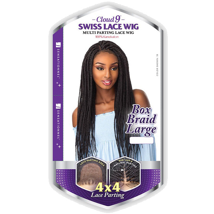 Sensationnel Cloud 9 Multi Parting 4x4 Swiss Lace Wig - BOX BRAID LARGE