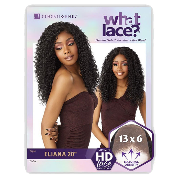 Sensationnel What Lace Human Hair Blend 13X6 HD Lace Part Wig - ELIANA 20"