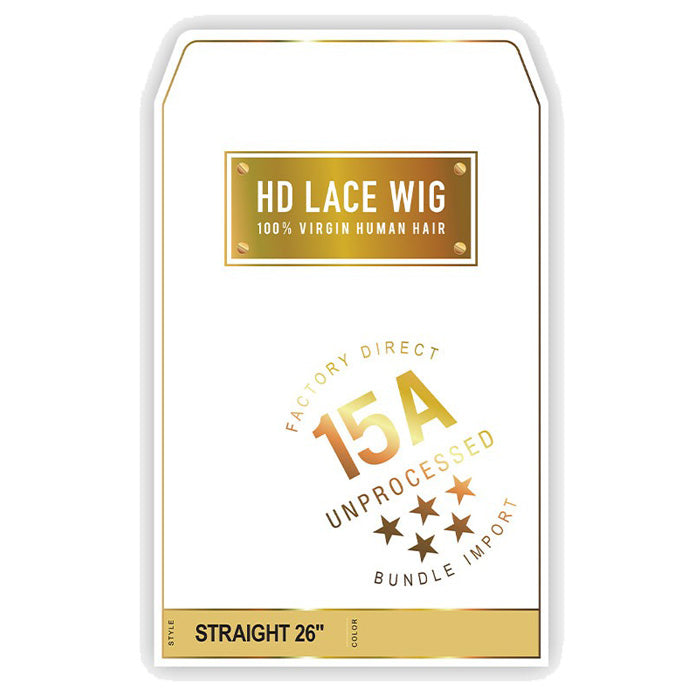 Sensationnel Unprocessed 100% Virgin Human Hair 13X4 HD Lace Part Wig - 15A STRAIGHT 26