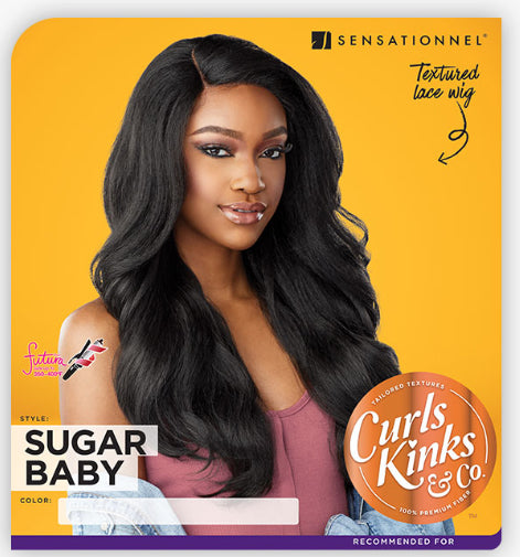 Sensationnel Empress Curls Kinks & Co Synthetic Lace Front Edge Wig - SUGAR BABY