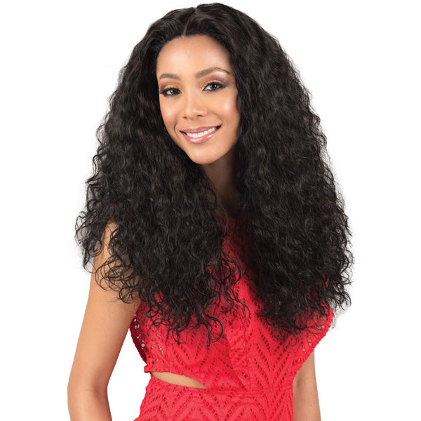 Bobbi Boss 100% Virgin Remy Indiremi Luxury 4x4 Deep lace Front Wig - MHRLF004 NATURAL WAVE 26