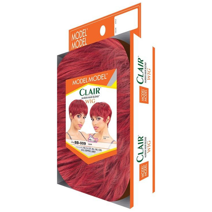 Model Model Clair Human Hair Blend Full Wig - BB-009