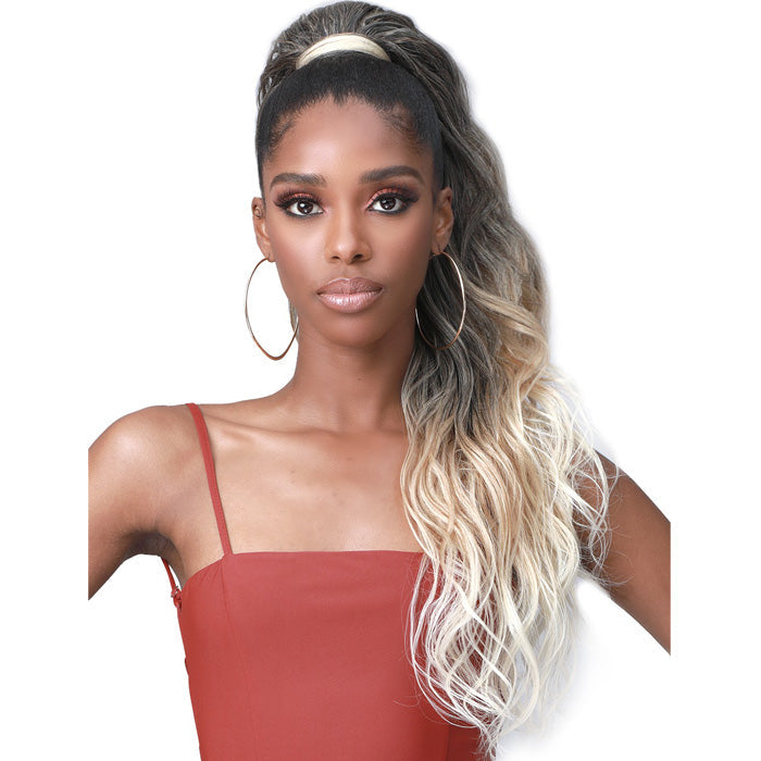 Bobbi Boss Human Hair Blend Tress Up Ponytail Loose Wave 28"