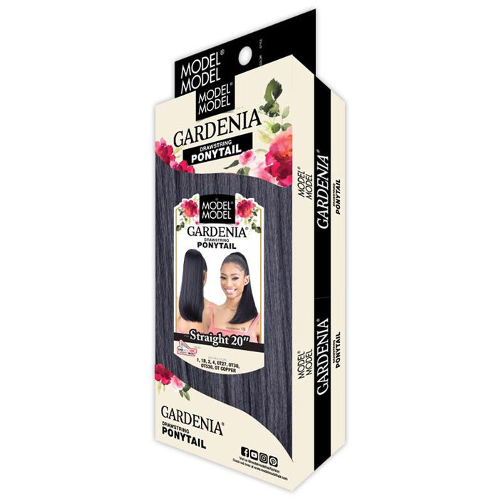 Model Model Gardenia Drawstring Ponytail - STRAIGHT 20"